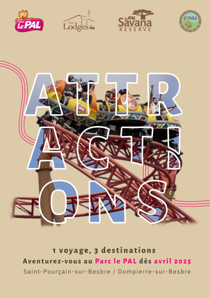 Affiche attractions parc le PAL